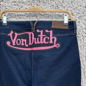 Vintage Von Dutch Exclusive Mono Patch Denim Jeans